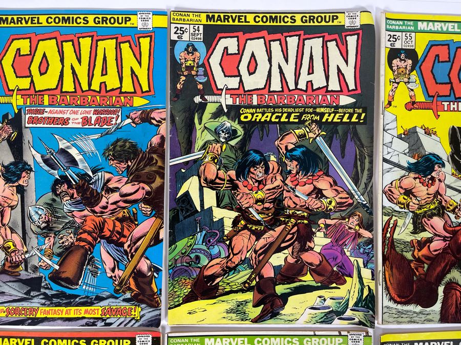 Marvel Conan The Barbarian Comic Books: #51,53,54,55,56,57,58,60 [Photo 4]
