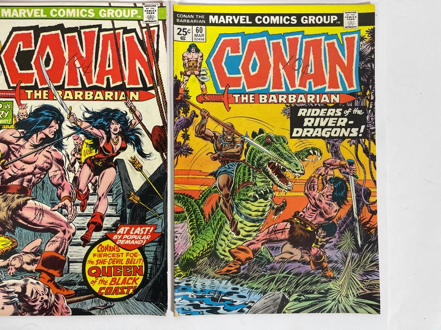 Marvel Conan The Barbarian Comic Books: #51,53,54,55,56,57,58,60 [Photo 9]