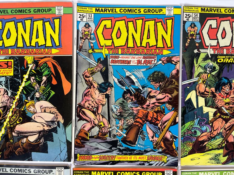 Marvel Conan The Barbarian Comic Books: #51,53,54,55,56,57,58,60 [Photo 3]