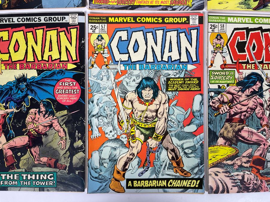 Marvel Conan The Barbarian Comic Books: #51,53,54,55,56,57,58,60 [Photo 7]