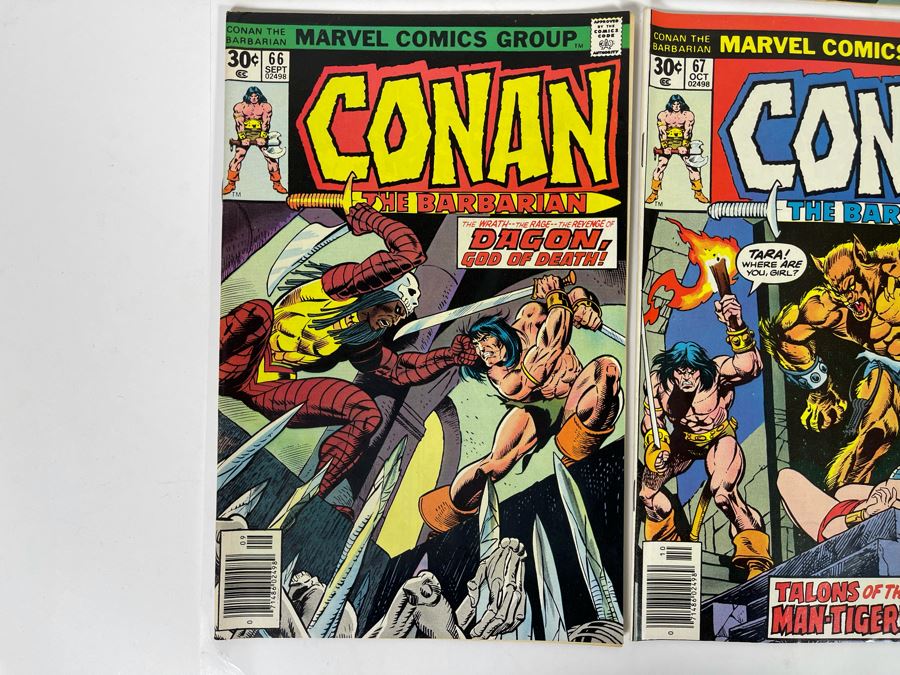 Marvel Conan The Barbarian Comic Books: #62,63,64,65,66,67,74,76 [Photo 6]