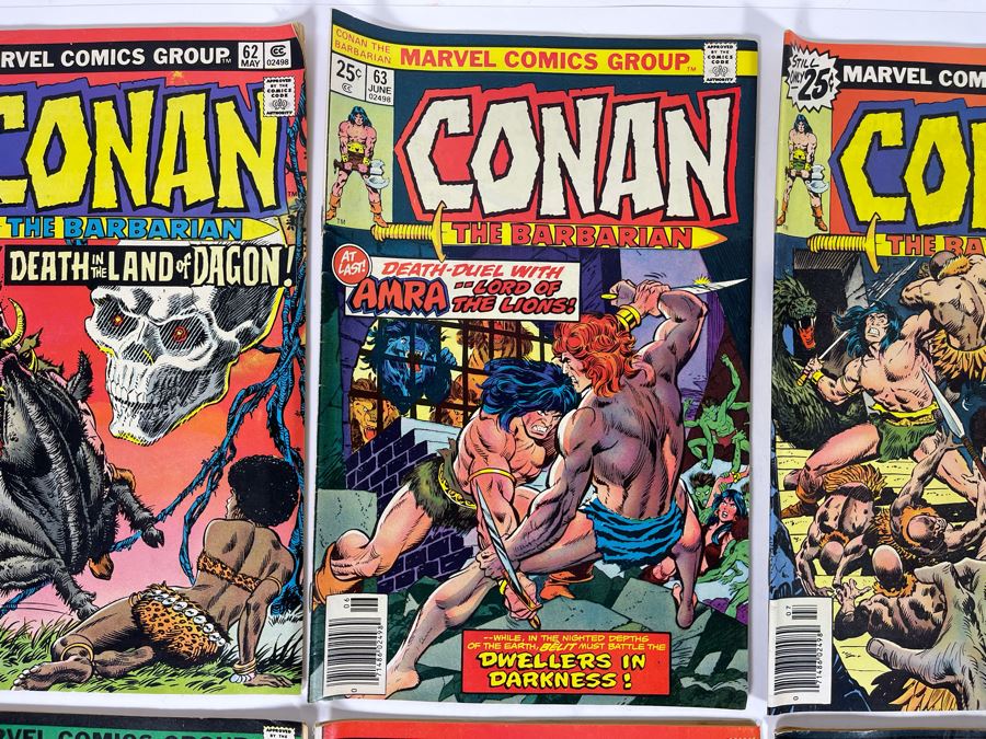 Marvel Conan The Barbarian Comic Books: #62,63,64,65,66,67,74,76 [Photo 3]