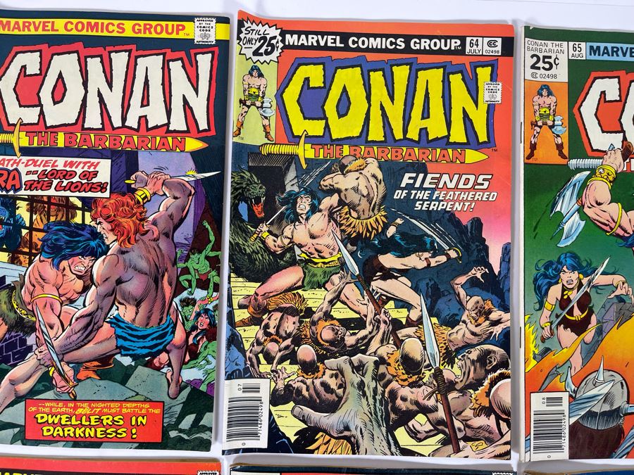 Marvel Conan The Barbarian Comic Books: #62,63,64,65,66,67,74,76 [Photo 4]