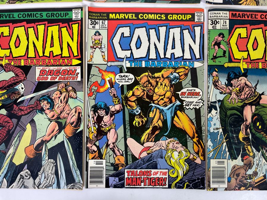 Marvel Conan The Barbarian Comic Books: #62,63,64,65,66,67,74,76 [Photo 7]