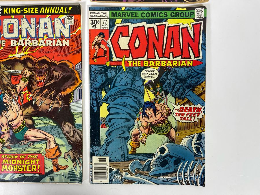 Marvel Giant Size Conan The Barbarian Comic Books: #1,4 / Conan Annual #2 / Conan #77 [Photo 5]
