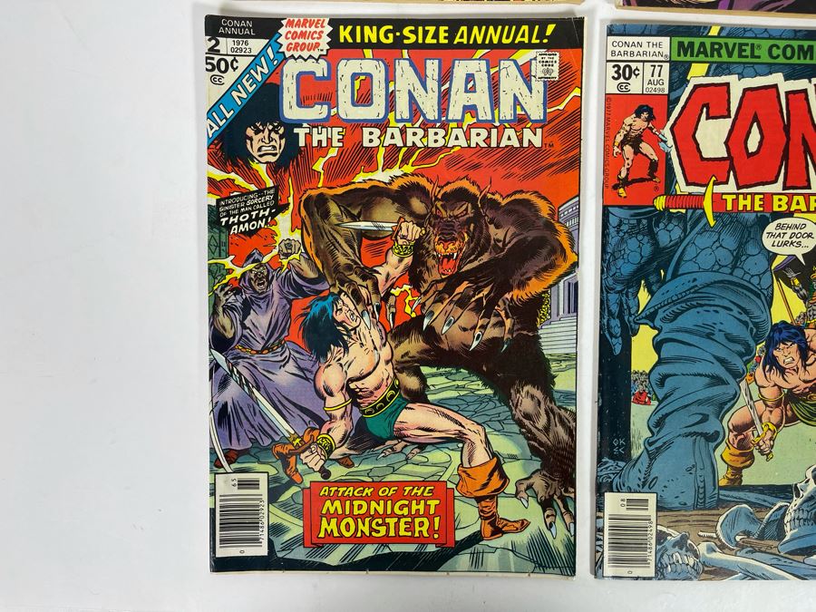 Marvel Giant Size Conan The Barbarian Comic Books: #1,4 / Conan Annual #2 / Conan #77 [Photo 4]