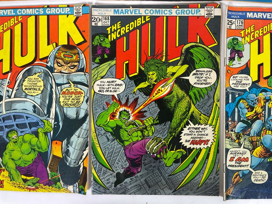 Marvel The Incredible Hulk Comic Books: #149,151,154,154,167,168,176,177 (More Comic Book Lots Below) [Photo 7]