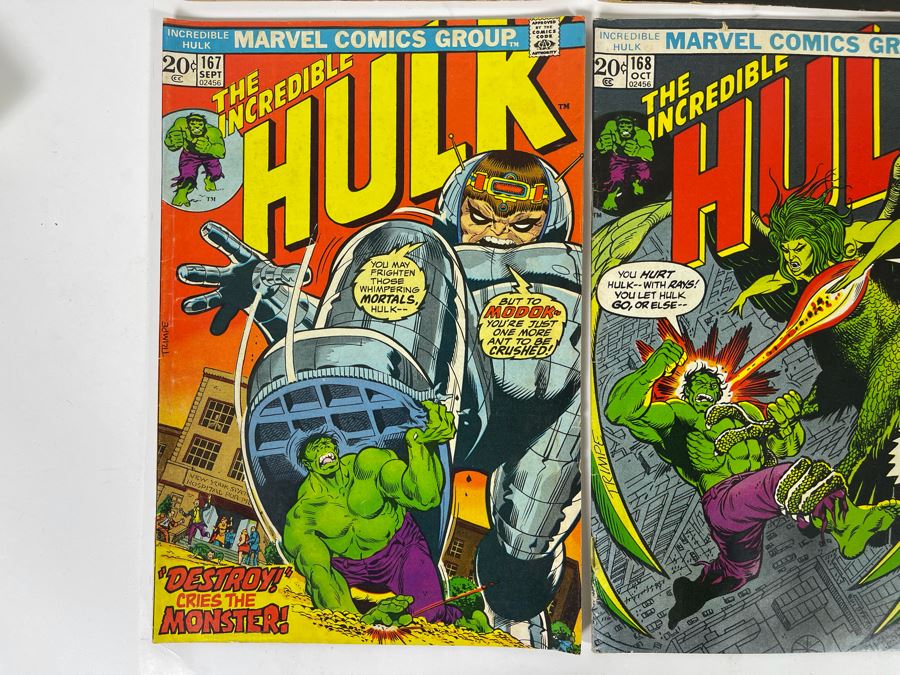 Marvel The Incredible Hulk Comic Books: #149,151,154,154,167,168,176,177 (More Comic Book Lots Below) [Photo 6]