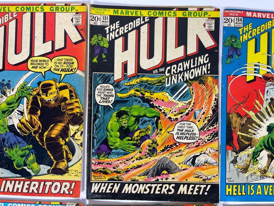 Marvel The Incredible Hulk Comic Books: #149,151,154,154,167,168,176,177 (More Comic Book Lots Below) [Photo 3]