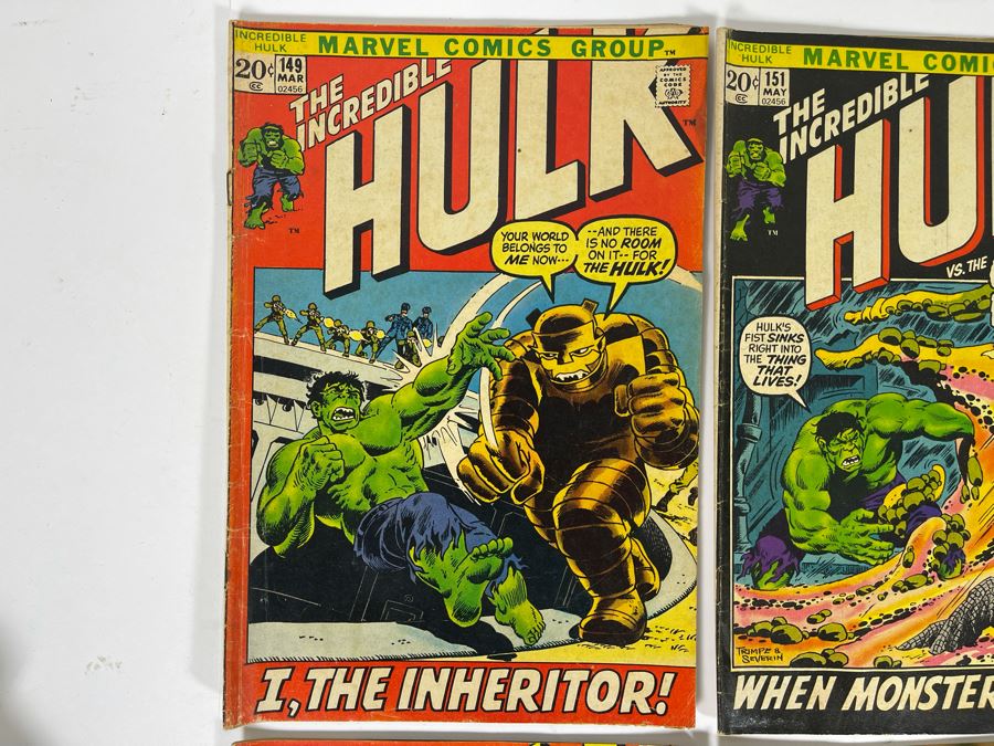 Marvel The Incredible Hulk Comic Books: #149,151,154,154,167,168,176,177 (More Comic Book Lots Below) [Photo 2]