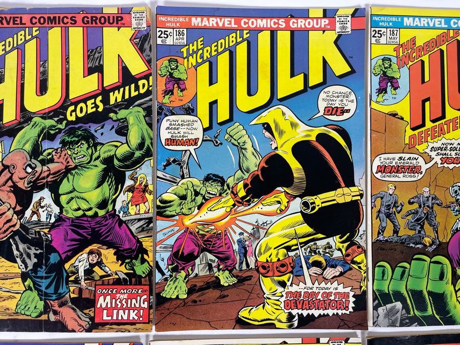 Marvel The Incredible Hulk Comic Books: #178,179,186,187,188,189,190,191 [Photo 4]