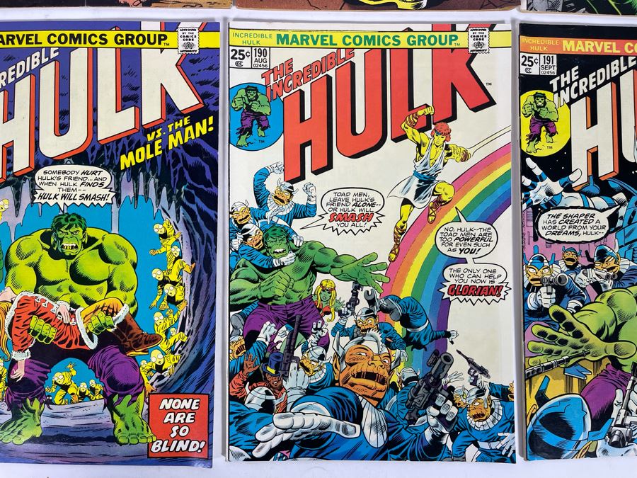 Marvel The Incredible Hulk Comic Books: #178,179,186,187,188,189,190,191 [Photo 8]