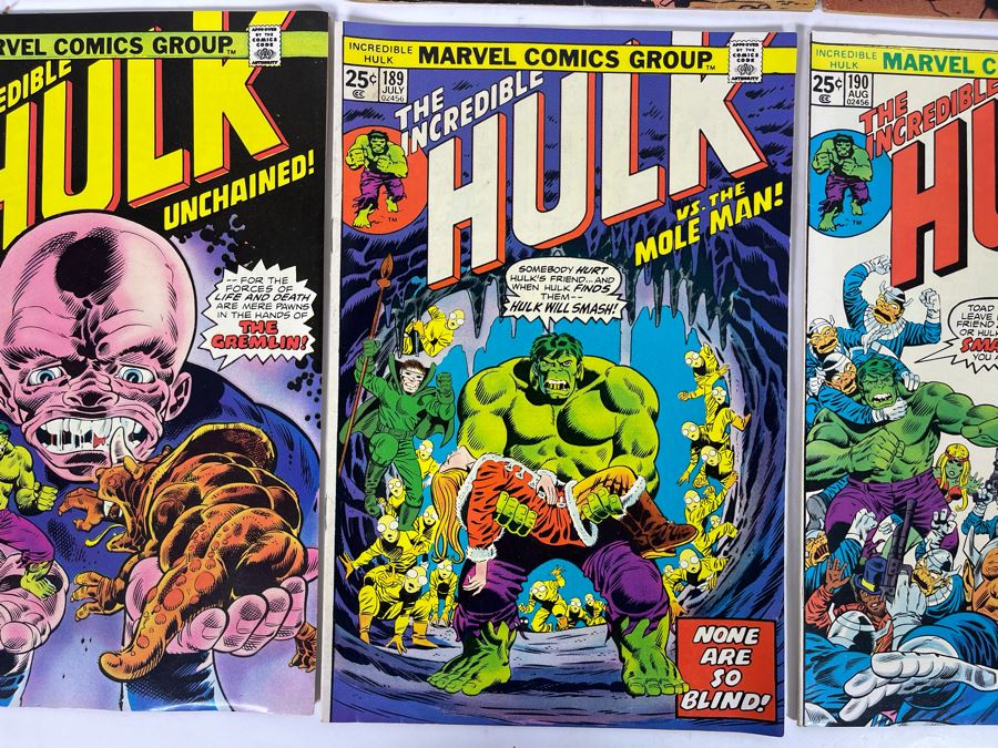 Marvel The Incredible Hulk Comic Books: #178,179,186,187,188,189,190,191 [Photo 7]