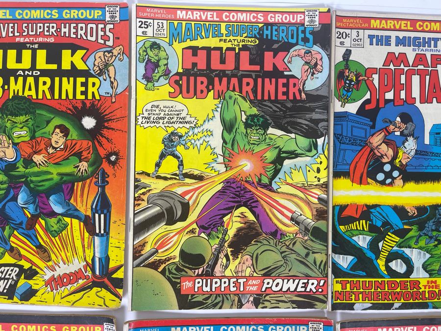 Marvel Super Heroes Comic Books: #38,53 / Marvel Spectacular Comic Books: #3,7 / Marvel Triple Action Comic Books: #8,11,16,17 [Photo 3]