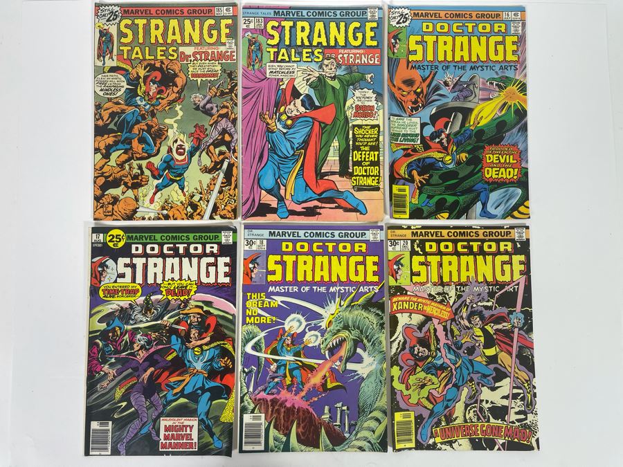 Marvel Strange Tales Featuring Dr. Strange Comic Books: #183,185 / Marvel Dr. Strange Comic Book: #16,17,18,20