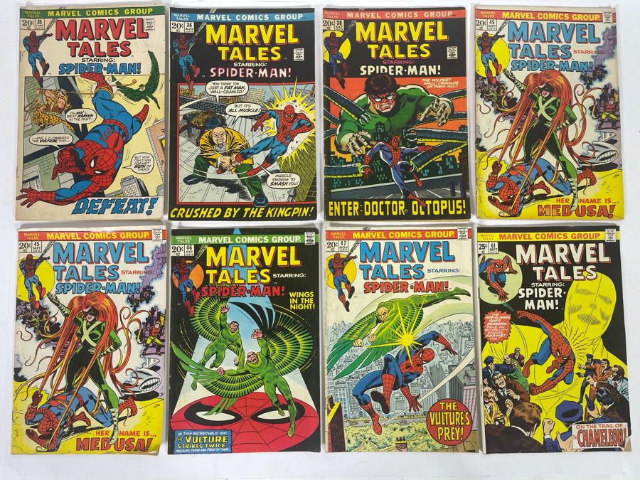 Marvel Tales Featuring Spider-Man Comic Books: #35,36,38,45,45,46,47,61 [Photo 1]