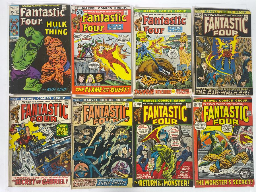 Marvel Fantastic Four Comic Books: #112,117,118,120,121,123,124,125 [Photo 1]