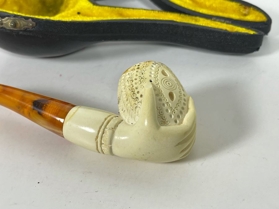 JUST ADDED - Vintage Carved Meerschaum Pipe [Photo 4]