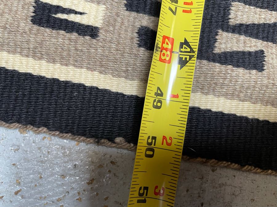 JUST ADDED - Original Native American Navajo Finely Woven Sample Rug Blanket 50 X 34 [Photo 7]