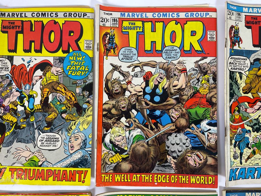 Marvel The Mighty Thor Comic Books: #194,194,195,196,198,200,202,209 [Photo 4]