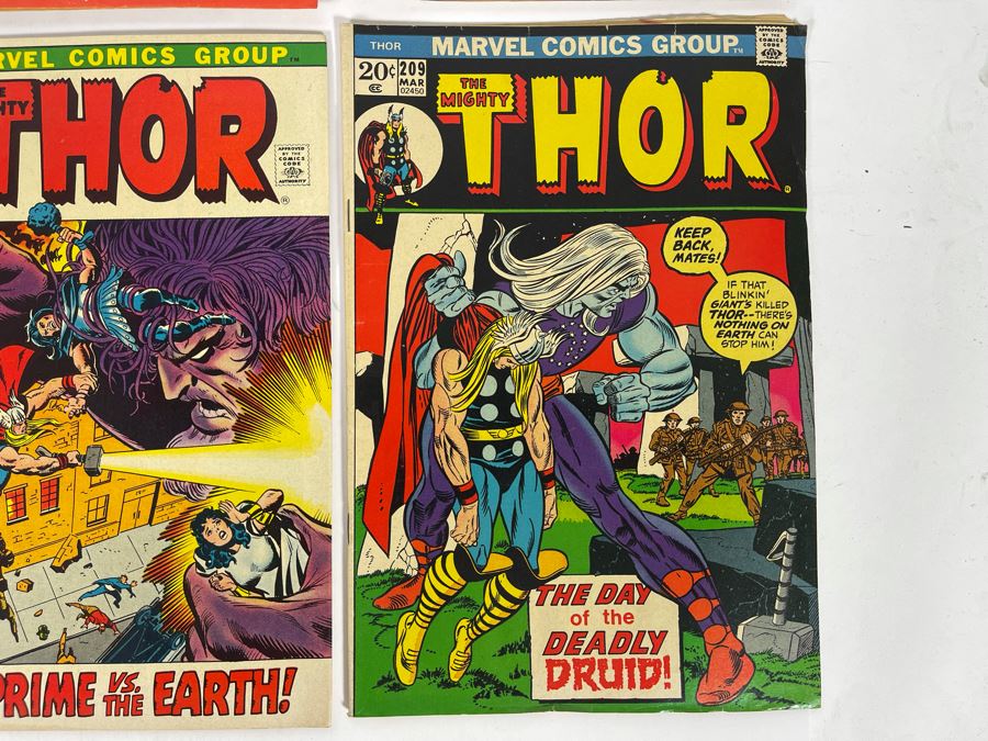 Marvel The Mighty Thor Comic Books: #194,194,195,196,198,200,202,209 [Photo 9]