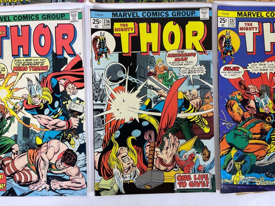 Marvel The Mighty Thor Comic Books: #213,218,222,234,235,236,237,239 [Photo 7]