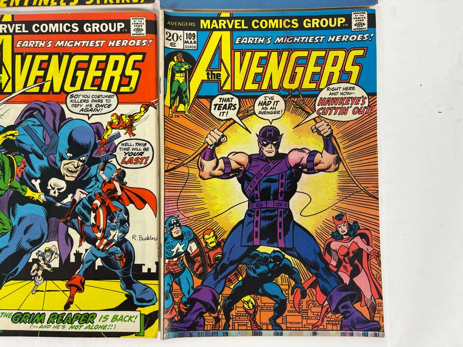 Marvel The Avengers Comic Books: #101,102,103,104,105,106,107,109 [Photo 9]