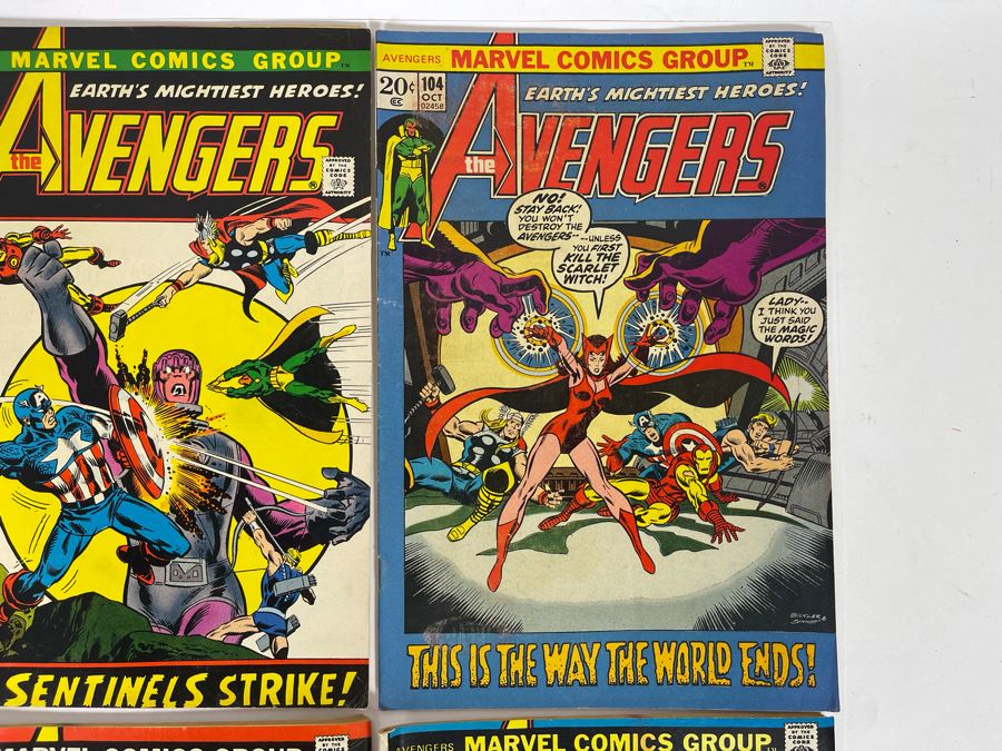 Marvel The Avengers Comic Books: #101,102,103,104,105,106,107,109 [Photo 5]