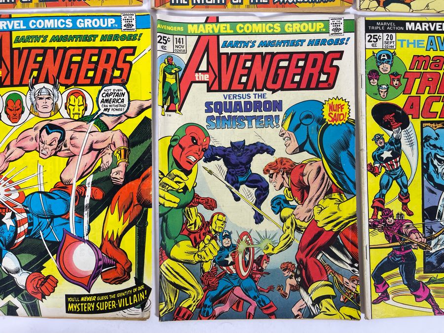 Marvel The Avengers Comic Books: #113,114,114,115,116,117,141 / Marvel Triple Action Comic Book Featuring The Avengers #20 [Photo 8]