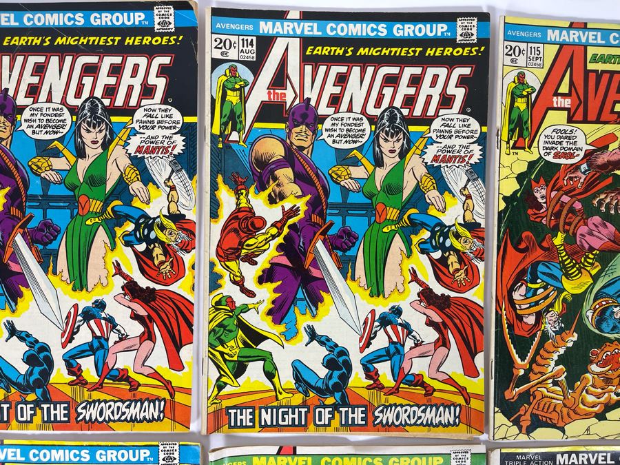 Marvel The Avengers Comic Books: #113,114,114,115,116,117,141 / Marvel Triple Action Comic Book Featuring The Avengers #20 [Photo 4]