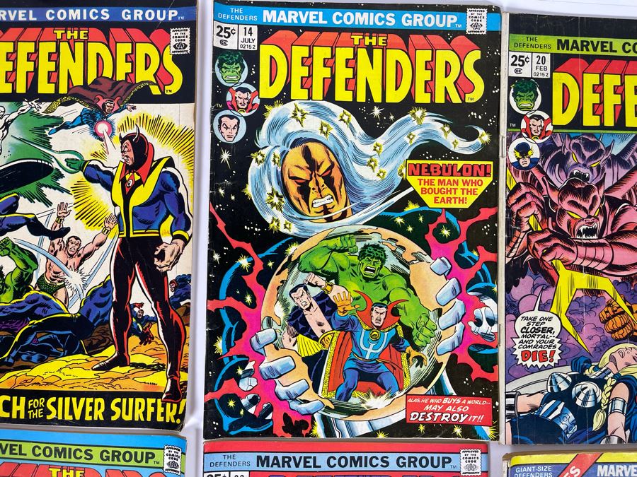 Marvel The Defenders Comic Books: #2,13,20,30,31,33 / Marvel Giant-Size Defenders Comic Book #3 [Photo 3]