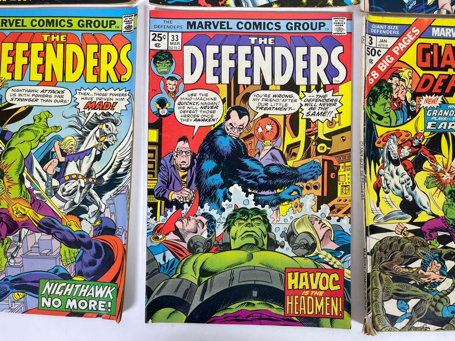 Marvel The Defenders Comic Books: #2,13,20,30,31,33 / Marvel Giant-Size Defenders Comic Book #3 [Photo 7]