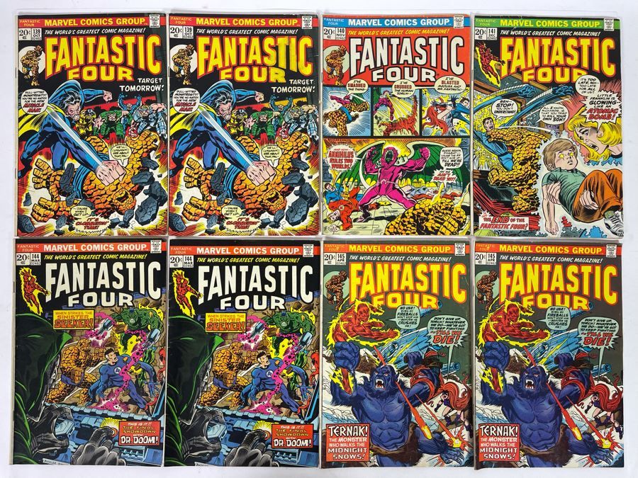 Marvel Fantastic Four Comic Books: #139,139,140,141,144,144,145,145 [Photo 1]