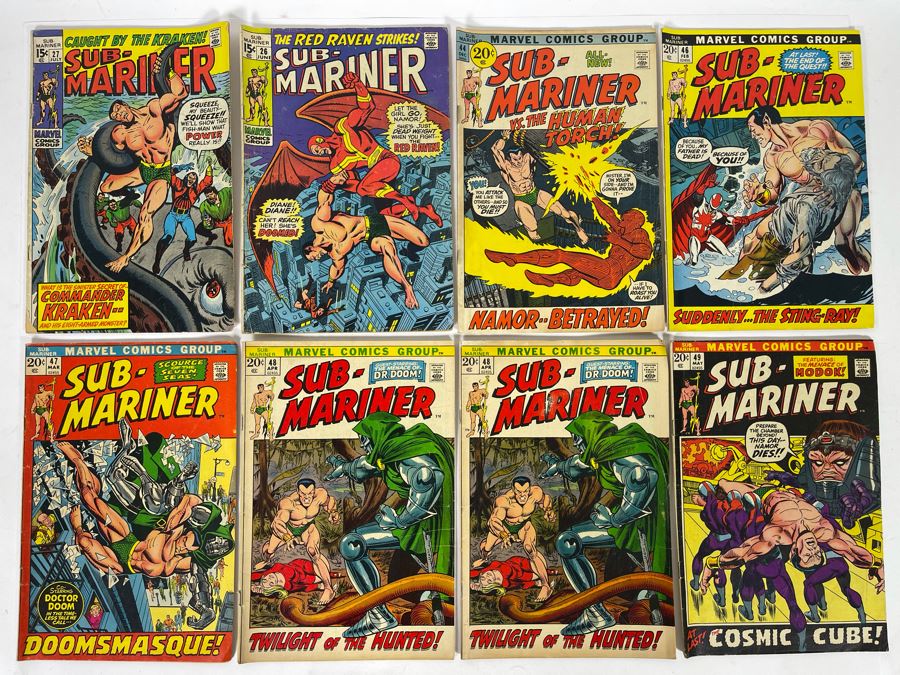 Marvel Sub-Mariner Comic Books: #26,27,44,46,47,48,48,49 [Photo 1]