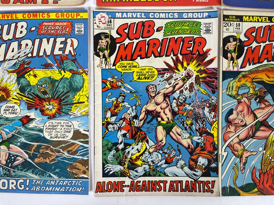 Marvel Sub-Mariner Comic Books: #50,51,52,54,55,56,58,59 [Photo 7]