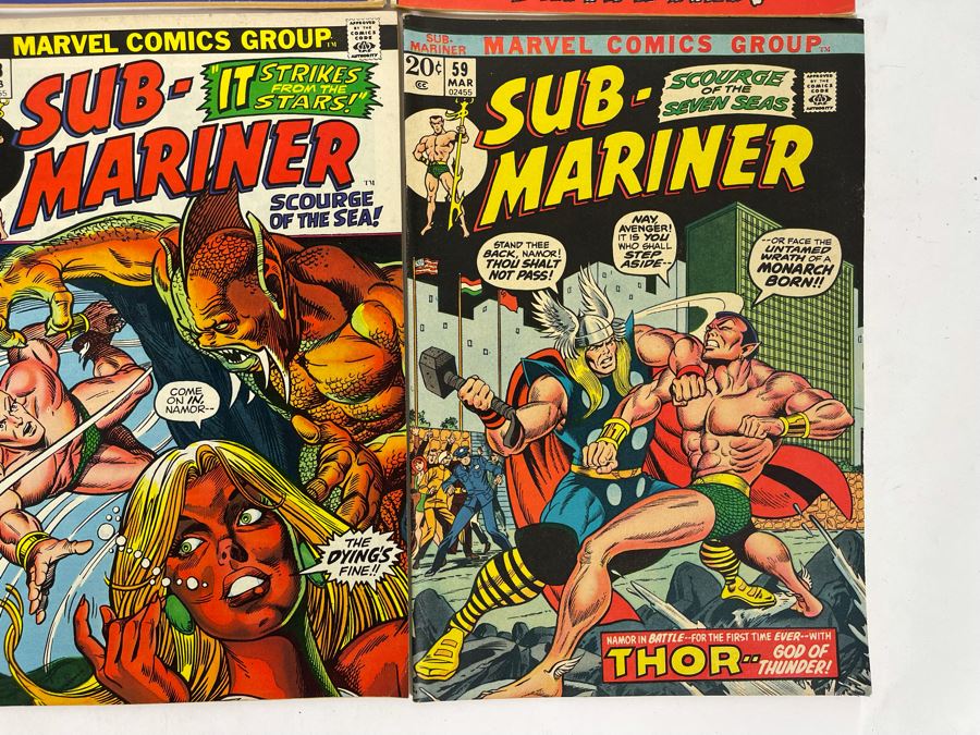 Marvel Sub-Mariner Comic Books: #50,51,52,54,55,56,58,59 [Photo 9]