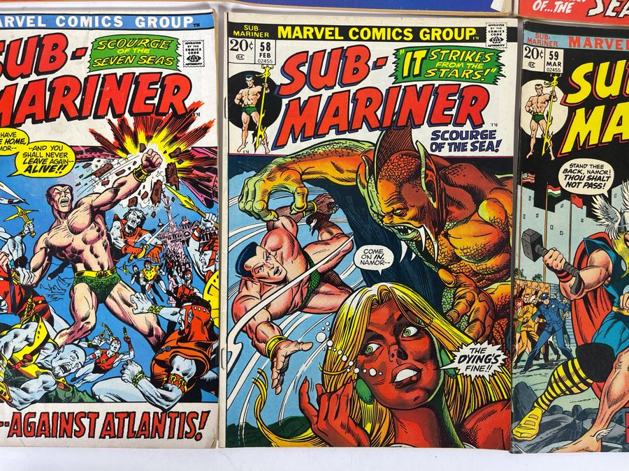 Marvel Sub-Mariner Comic Books: #50,51,52,54,55,56,58,59 [Photo 8]
