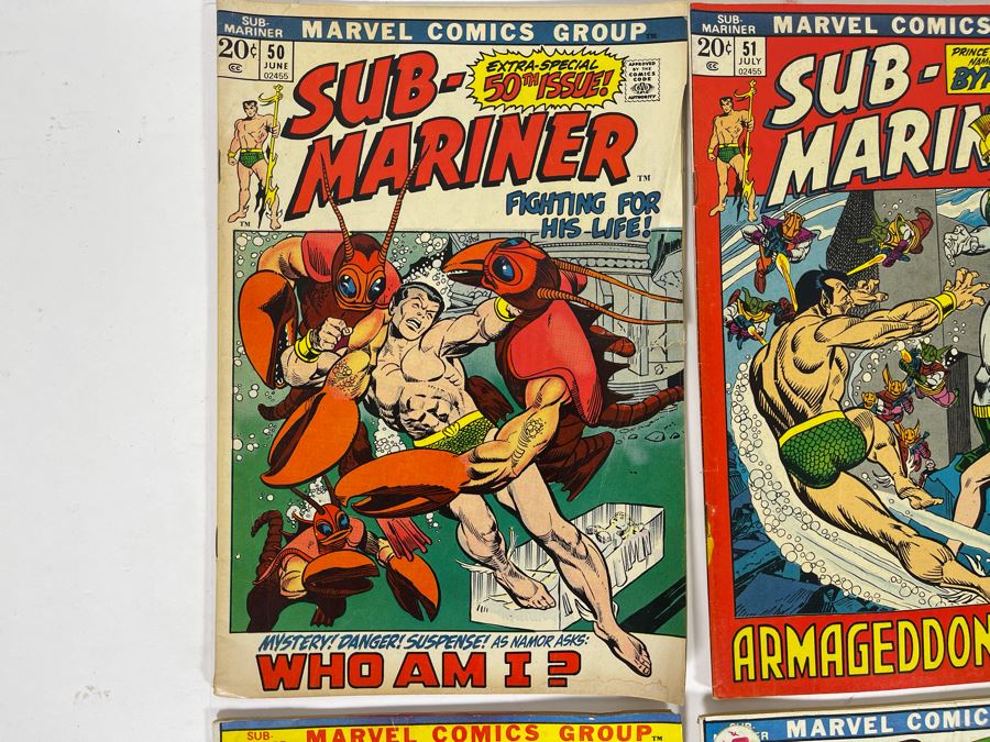 Marvel Sub-Mariner Comic Books: #50,51,52,54,55,56,58,59 [Photo 2]
