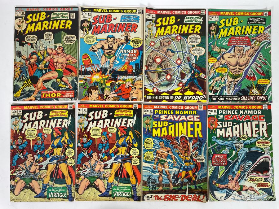 Marvel Sub-Mariner Comic Books: #59,60,61,63,64,64,65,66 [Photo 1]