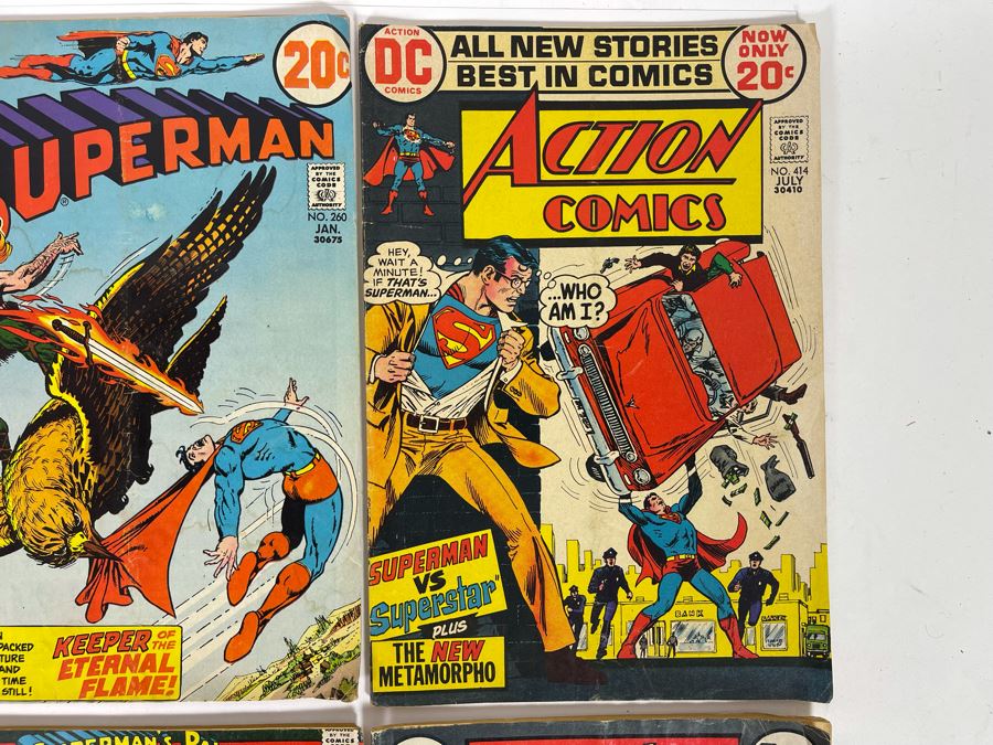 DC Comics Superman Comic Books: #180,255,260 / Action Comics: #414,426 / Teen Titans #36 / Jimmy Olsen #149 / Adventure Comics #423 [Photo 5]