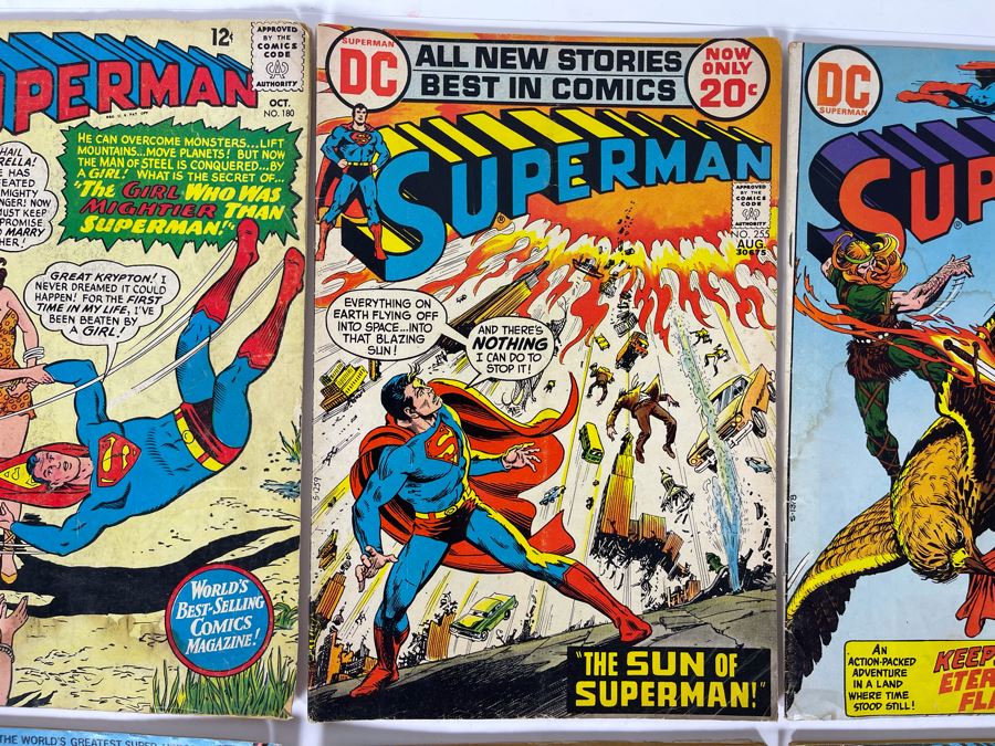 DC Comics Superman Comic Books: #180,255,260 / Action Comics: #414,426 / Teen Titans #36 / Jimmy Olsen #149 / Adventure Comics #423 [Photo 3]
