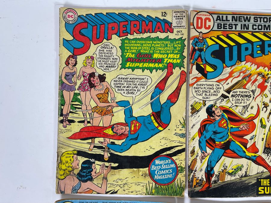 DC Comics Superman Comic Books: #180,255,260 / Action Comics: #414,426 / Teen Titans #36 / Jimmy Olsen #149 / Adventure Comics #423 [Photo 2]