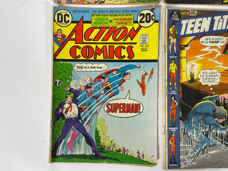 DC Comics Superman Comic Books: #180,255,260 / Action Comics: #414,426 / Teen Titans #36 / Jimmy Olsen #149 / Adventure Comics #423 [Photo 6]