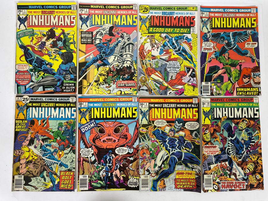 Marvel The Inhumans Comic Books: #1,2,4,5,6,7,9,10 [Photo 1]