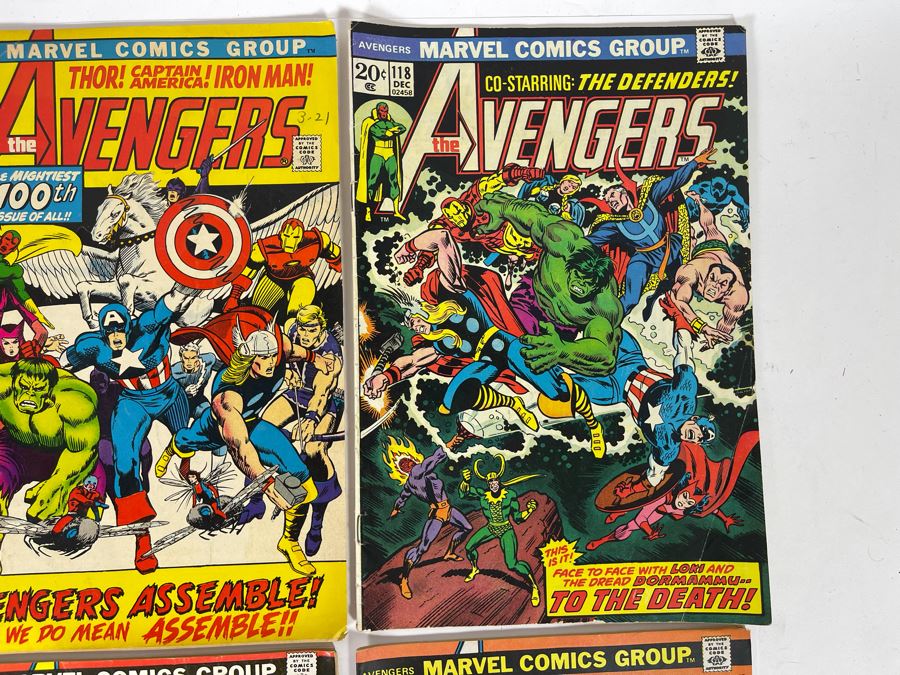 Marvel The Avengers Comic Books: #95,96,100,118,119,128,142,145