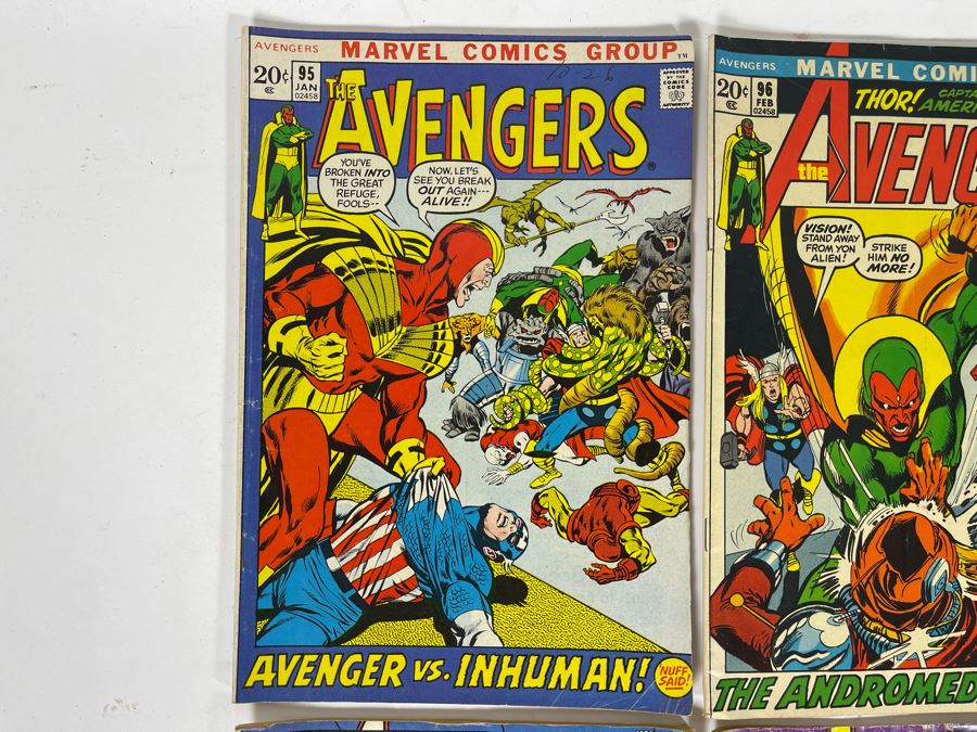 Marvel The Avengers Comic Books: #95,96,100,118,119,128,142,145 [Photo 2]