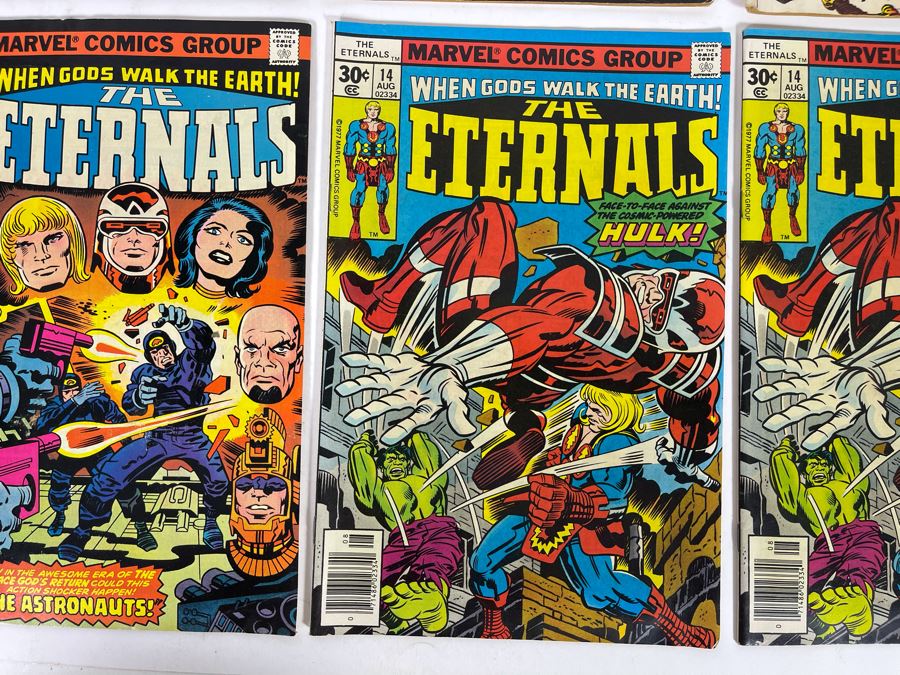 Marvel Comics Comic Books: Shogun Warriors #1, Giant-Size Hulk #1, The Invaders #2 / Kull The Conqueror #1 / The Inhumans #7 / The Eternals: #13,14,14 [Photo 9]