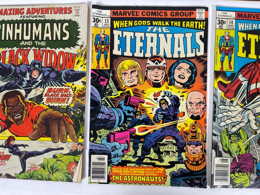 Marvel Comics Comic Books: Shogun Warriors #1, Giant-Size Hulk #1, The Invaders #2 / Kull The Conqueror #1 / The Inhumans #7 / The Eternals: #13,14,14 [Photo 8]