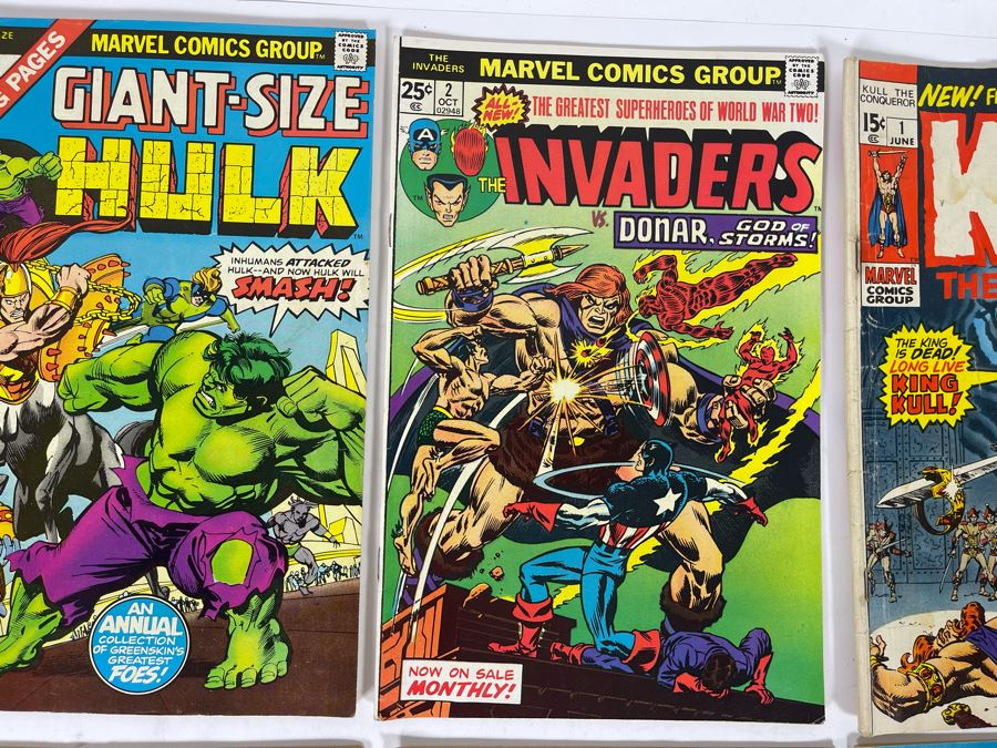 Marvel Comics Comic Books: Shogun Warriors #1, Giant-Size Hulk #1, The Invaders #2 / Kull The Conqueror #1 / The Inhumans #7 / The Eternals: #13,14,14 [Photo 5]