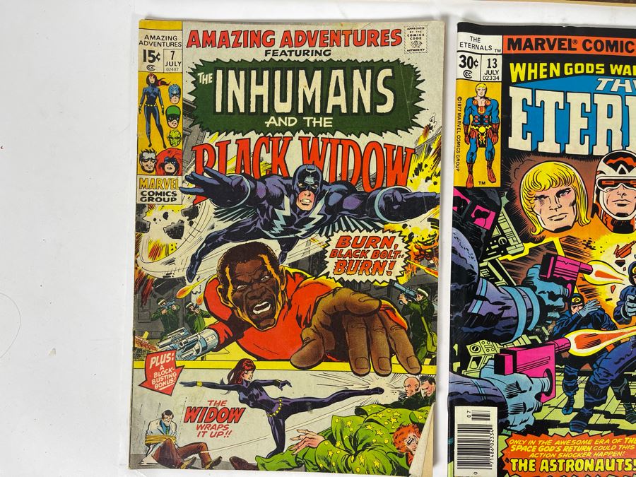 Marvel Comics Comic Books: Shogun Warriors #1, Giant-Size Hulk #1, The Invaders #2 / Kull The Conqueror #1 / The Inhumans #7 / The Eternals: #13,14,14 [Photo 7]